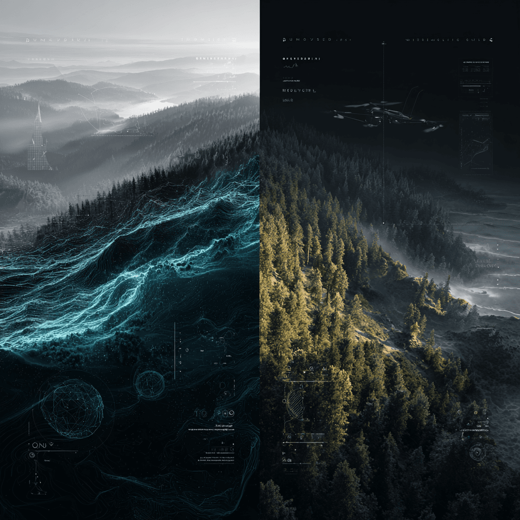 Forestry workflow background 2